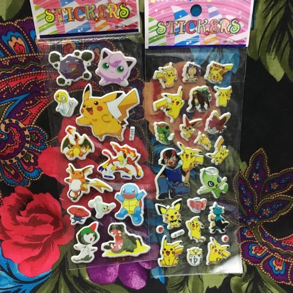 MY POKEMON PUFFY FOAM STICKER COLLECTION LOT - Picture 5 of 10